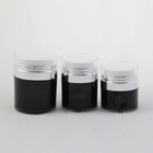 E-commerce ready Silver Black PP Durable Skincare Jar/Caps Include