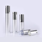 10ml 15ml 20ml 30ml silver plastic PP ABS AS manufacturers airless pump bottle wholesale cosmetic packaging